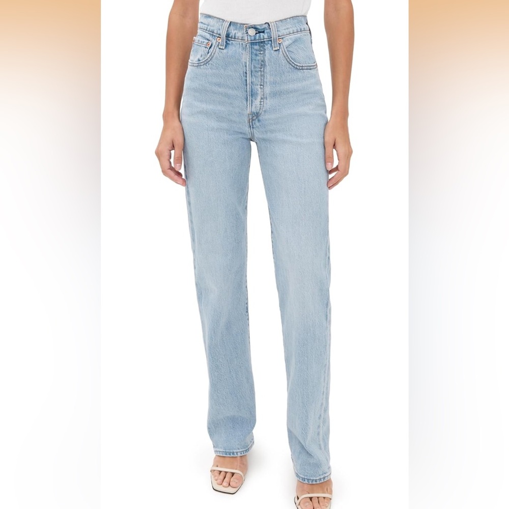 Levi's rib cage straight jeans